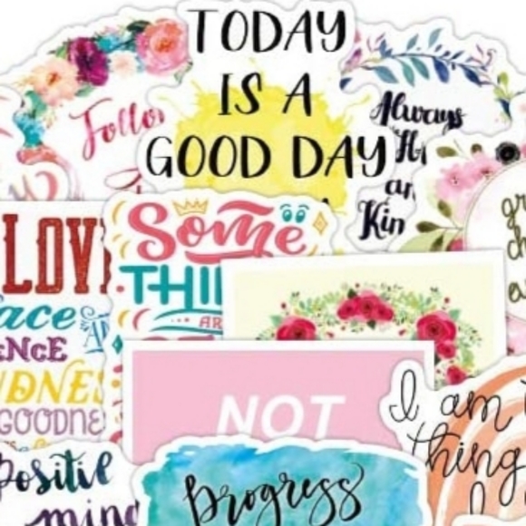 50 Stickers | Choose Happy | Gloss Finish | Brand New - Picture 3 of 9